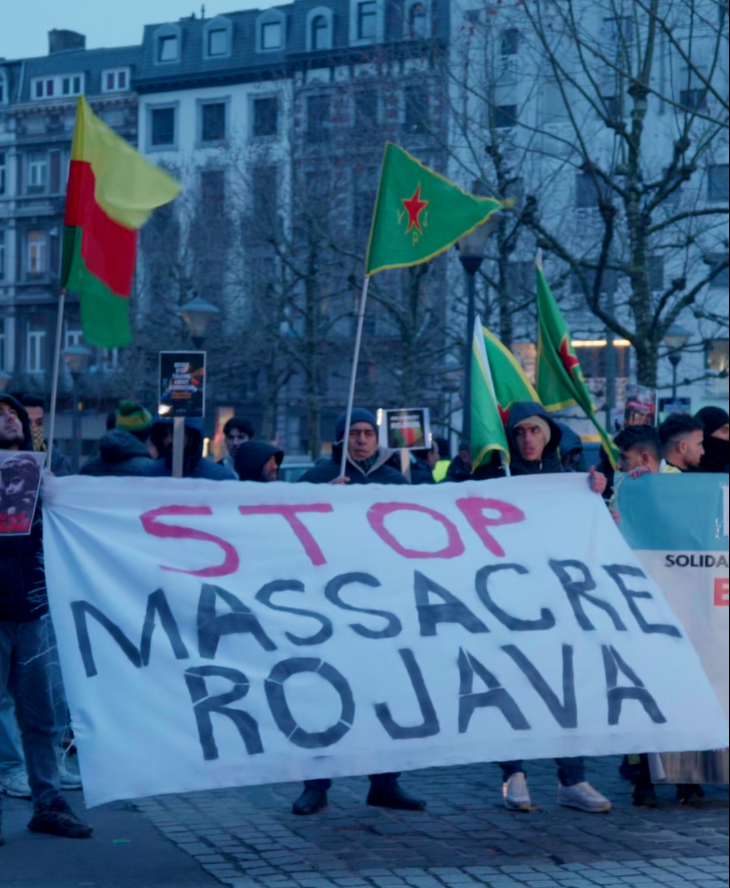 Rassemblement à Liège en soutien au peuple kurde